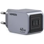 Зарядний пристрій Ugreen Wall Charger X707 USB-C+USB-C GaN 45W Space Gray (35008): Особливості Быстрая зарядка, Power Delivery (PD)