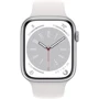 Apple Watch Series 9 41mm GPS Silver Aluminum Case with White Sport Band - M/L (MR913) : Розмір 41mm