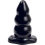 Анальная пробка Tripple Ripple Butt Plug Large, 11.6x6 см, черный