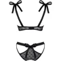 Комплект белья Obsessive Obsessivia black S/M
