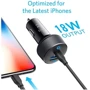 Зарядний пристрій ANKER USB Car Charger PowerDrive Power Delivery USB 12W + USB-C 18W Black (A2721HF1 / A2721GF1): Кабель в комплекті Відсутнє