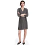 Платье H&M 4529835 40 черно-белое повседневное до середины бедра