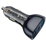 Зарядное устройство WIWU Car Charger PC700 2xUSB-C+USB 80W Black: Кабель в комплекте отсутствует