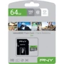 Карта памяти PNY 64GB microSDXC Class 10 UHS-I Elite + adapter (P-SDUX64U185GW-GE): Тип карты MicroSDXC