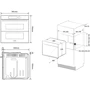 Духовой шкаф электрический Samsung NV7B44251AK: Объем, л 76