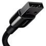 Кабель Baseus USB Cable to Lightning Tungsten 2.4A 1m Black (CALWJ-01) фото 3