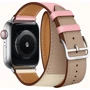 Apple Watch Series 4 Hermes 40mm GPS+LTE Stainless Steel Case with Rose Sakura/Craie/Argile Swift Doubl Tour (H078731CJAE): Екран OLED LTPO з технологіями Retina і Force Touch / захисне скло Ion-X підвищеної міцності