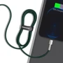 Кабель Baseus USB Cable to Lightning Cafule Metal 2.4A 2m Green (CALJK-B06): Довжина 2м