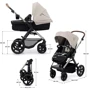 Универсальная коляска 3 в 1 Kinderkraft Moov 2 Moonlight Gray (KSMOOV02GRYEV00): Ширина шасси 61