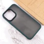 Чехол для iPhone Mobile Case TPU+PC Metal Buttons Green for iPhone 13 Pro: Тип чехла накладка на заднюю часть