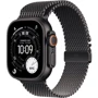 Apple Watch Ultra 3 GPS + Cellular 49mm Black Titanium Case with Black Titanium Milanese Loop - Medium (MF1Q4)
