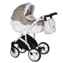 Универсальная коляска 2 в 1 Roan Bass Soft New Gold & White Ornaments белый