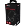 Наушники Trust Nano On-Ear Mic Black (23104): Тип излучателя динамический