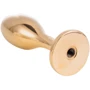Анальная пробка LOCKINK Sevanda White Fox-Tail Anal Rose-shape Plug