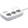 Сетевой фильтр LDNIO SEW3452 Wi-Fi (3x220V+3USB+Type-C/30W/2m) White: Тип подключения фильтра Евровилка