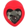 Анальная пробка с кристаллом Orion Silicone Plug Medium