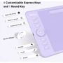 Графический планшет Parblo Intangbo S Violet (INTANGBOSP): Рабочая поверхность 177.5 х 103.84 мм