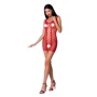 Откровенное платье-сетка Passion BS073 red