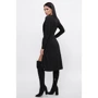 Платье FashionUp PL-1795A 44 черное повседневное удлиненное миди: Состав Вискоза, Полиэстер, Эластан