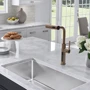 Смеситель для кухни Lefton Waterfall & Pull-Out Kitchen Faucet with Temperature Display-KF2209 Brushed Brass: Назначение Для кухни