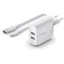 Зарядное устройство Belkin Wall Charger Home 2xUSB 24W with microUSB Cable White (WCE001VF1MWH)