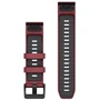 Ремешок Garmin QuickFit 22mm Watch Bands Marsala/Graphite Silicone (010-13392-06): Цвет бордовый