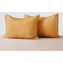 Комплект постельного белья SoundSleep Muse mustard лен евро (93254434): Материал лен