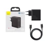 Зарядное устройство Baseus USB-C Wall Charger GaN2 100W Black with USB-C Cable (TZCCGAN-L01) фото 7