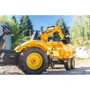 Детский трактор на педалях с прицепом, передним и задним ковшами Falk Komatsu желтый (2086W) фото 4