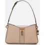 Женская сумка багет GUESS GINEVRA ELITE SHOULDER BAG бежево-розовая (HWVZ8734180-RWO)