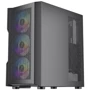 Корпус 1stPlayer T7-P-4F2(AP) Black: Типоразмер Midi-Tower