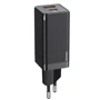 Зарядное устройство Baseus USB Wall Charger GaN Mini USB and USB-C 45W Black with Cable USB-C to USB-C (CCGAN-Q01): Особенности Быстрая зарядка, USB-C