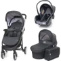 Универсальная коляска 3 в 1 4baby Atomic Trio XVII (Dark Grey)