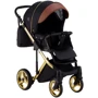 Коляска 2 в 1 Adamex Luciano Polar (Gold) Y800 коричневый (кожа) — черный (623408): Пол ребенка мальчик, девочка