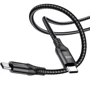 Кабель Borofone USB-C to USB-C 60W 1.5m Black (BX56): Тип USB-C - USB-C