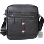 Мужская сумка планшет Borsa Leather черная (10m8215-black)