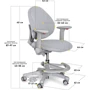 Детское кресло Evo-kids Mio-G (арт.Y-407 G): Глубина, см 31-38
