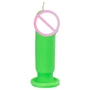 Свеча LOVE FLAME - Dildo S Green Fluor, CPS04-GREEN