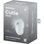 Вакуумный клиторальный стимулятор с вибрацией Satisfyer Cutie Ghost White