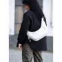 Жіноча сумка хобо Sambag HOBO S біла (53100008): Фактура Матовая, Гладкая