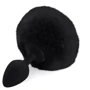 Силиконовая анальная пробка М Art of Sex - Silicone Bunny Tails Butt plug, черный