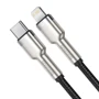 Кабель Baseus Cable USB-C to Lightning PD 20W Cafule Metal 1m Black (CATLJK-A01): Тип USB-C - Lightning