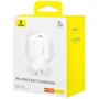 Зарядное устройство Baseus Wall Charger USB-C+USB Cube Fast Charger 20W Cluster White (P10111403213-00) фото 8