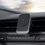 Держатель Proove Car Holder Wireless Charger Square Magnetic PRO 15W Metal Gray: Совместимость Apple