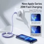 Кабель Baseus Cable USB-C to Lightning Crystal Shine 20W 2m Purple (CAJY000305): Довжина 2 м