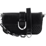 Жіноча сумка крос-боді Valiria Fashion чорна (ODAB804-black): Фактура Плетеная, Матовая