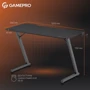 Стол OfficePro Black (GD012): Ширина, см 120