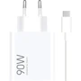 Зарядное устройство Xiaomi Wall Charger USB 90W HyperCharge Combo with USB-C Cable White (BHR07ZBEU)