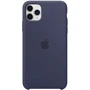 Чехол для iPhone Apple Silicone Case Midnight Blue (MWYW2) for iPhone 11 Pro Max: Материалы силикон