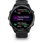 Смарт-часы Garmin Forerunner 970 Carbon Grey DLC Titanium with Black Case and Black/Translucent Whitestone Band (010-02969-10): Материал ремешка Силикон